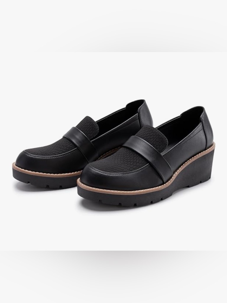Nwt Athlefit Women's Platform Penny Loafers Size 9